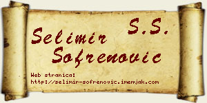 Selimir Sofrenović vizit kartica